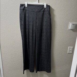Cabi Gray Textured Wide-Leg Pull-On Pants – Size 14